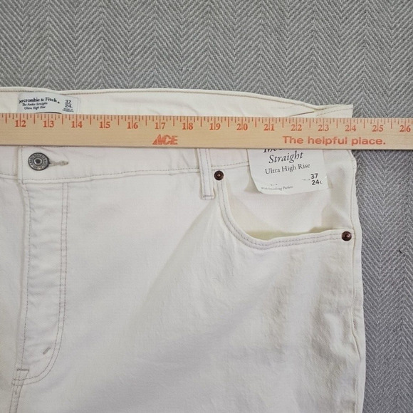 Abercrombie & Fitch Jeans Women's 37 x 28 The Ankle Straight Ultra High Rise - Picture 3 of 16